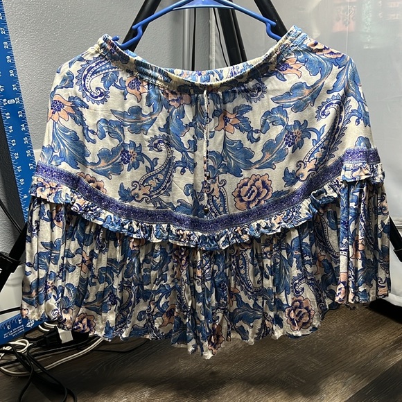 Spell and the Gypsy Etienne Mini Skirt in Monaco Size Small Like New - Picture 5 of 10